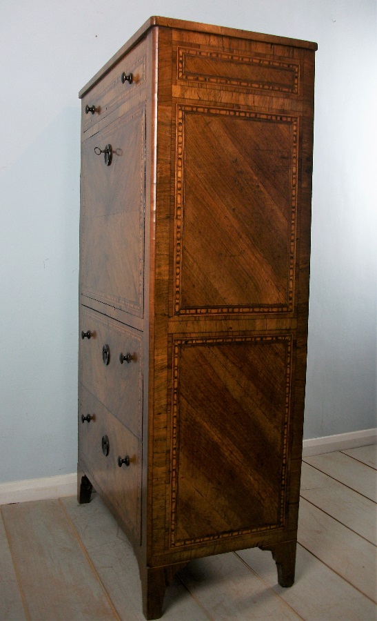 Italian Marquetry Writing Bureau